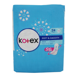 Kotex Soft Side Maxi Nonwing 20 Counts
