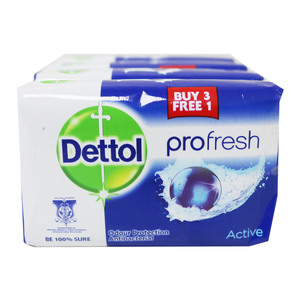 Dettol Bath Soap Active 4 x 105g