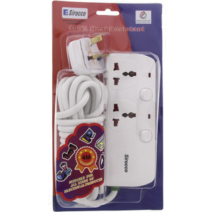 Sirocco Extension Cord 2Way 4Mtr