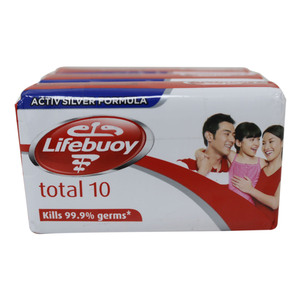 Lifebouy Antibacterial Bath Soap Total 10 3 x 80g