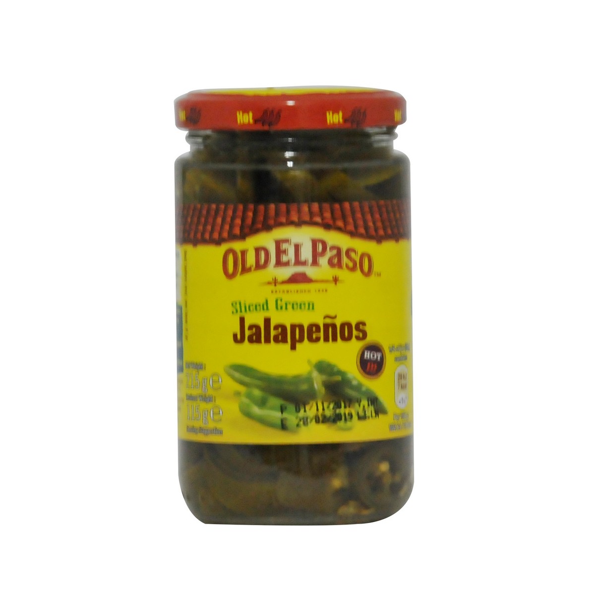 Old El Paso Jalapeños Hot and Tangy 215g