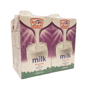 Kdcow Long Life Skimmed Milk 4 x 1Litre