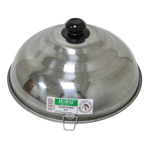Horse Stainless Steel Wok Cover 36cm
