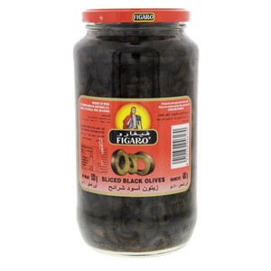 Figaro Sliced Black Olives 480g