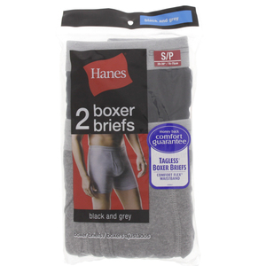 Hanes Mens Boxer Small Assorted 1x2 Piece