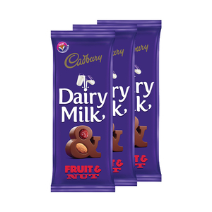 Dairy Milk Fruit and Nut Chocolate Assorted 3 x 100g