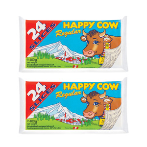 Happy Cow Cheese Slices 2 x 400g