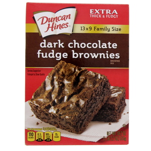 Duncan Hines Dark Chocolate Fudge Brownies 515 Gm