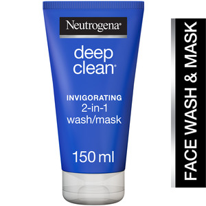 Neutrogena Facial Wash Deep Clean Invigorating 2-in-1 Wash/Mask 150ml