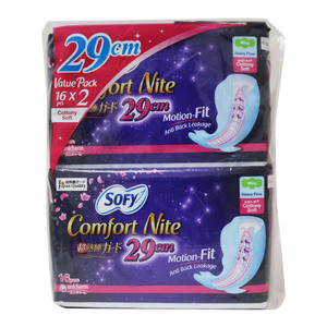 Sofy Body Fit Wing Slim 29Cm 16 Counts Twin Pack