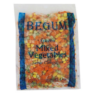 Begum Brand Mixed Vegetables 1kg