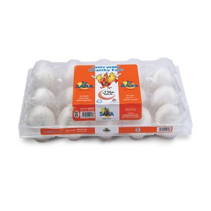 Saha White/Brown Eggs Medium 15pcs