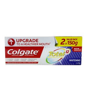 Colgate Toothpaste Total Pro White 2x150g