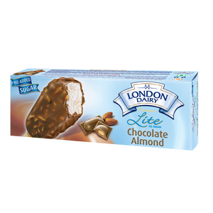 London Dairy Lite Chocolate Almond Ice Cream Stick 110ml
