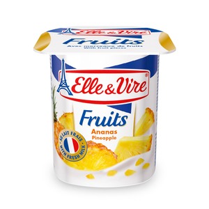 Elle & Vire Pineapple Fruits Yoghurt 125g