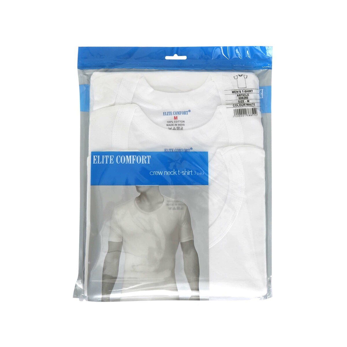 ding baden terrorisme Elite Comfort Men's T-Shirt 3Pcs Pack White Large Online at Best Price |  Vests & T Shirts | Lulu KSA