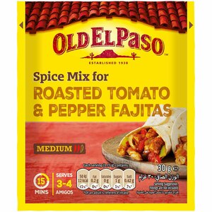 Old El Paso Spice Mix For Roasted Tomato & Pepper Fajitas 30g