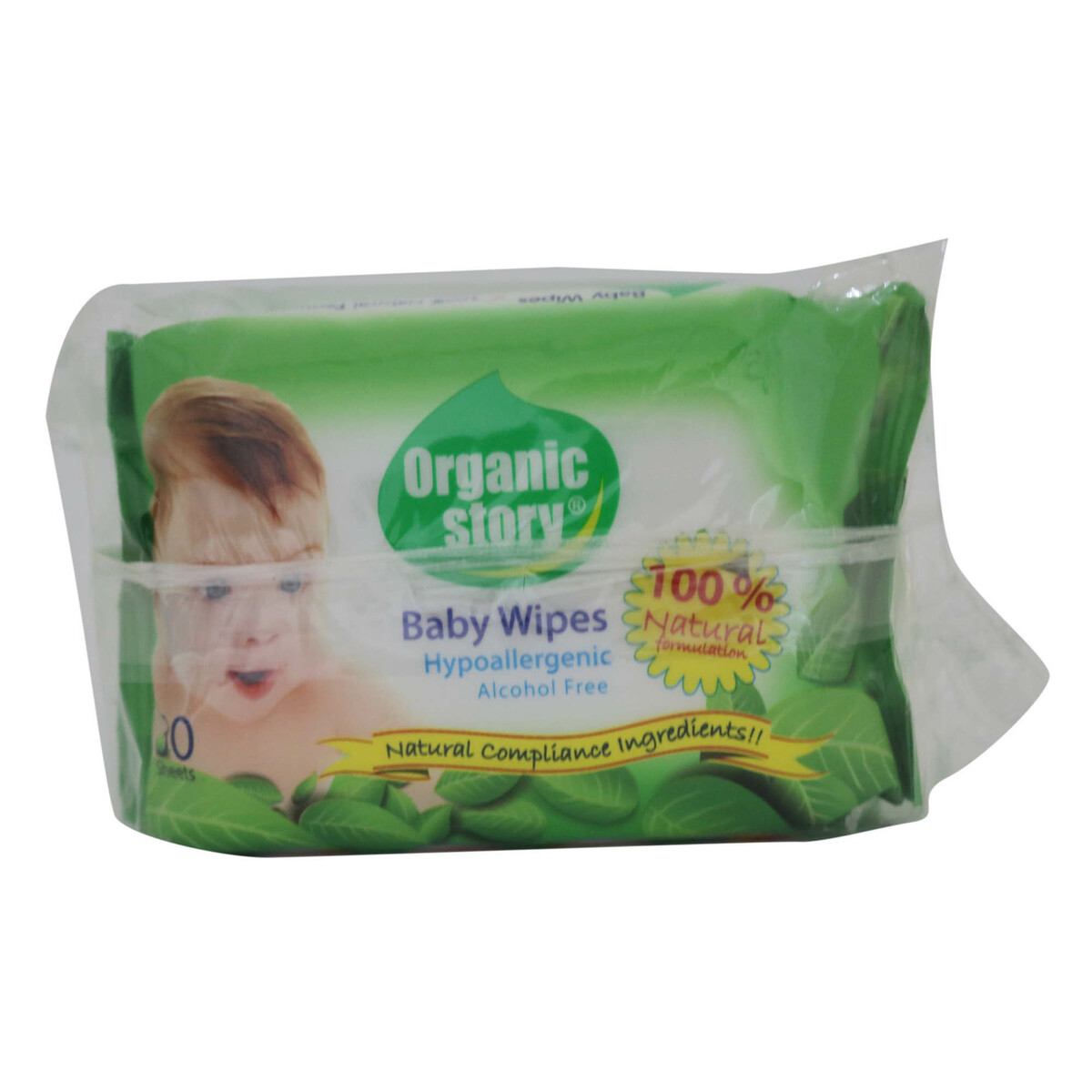 Caremo Organic Baby Wipes 2 x 30sheets