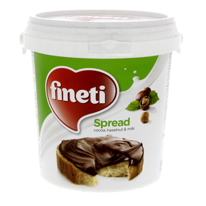 Fineti Cocoa, Hazelnut And Milk Spread 1kg