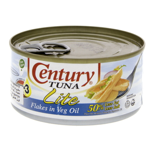 Buy Century Tuna Flakes In Veg Oil Lite 180g Online - Lulu ...