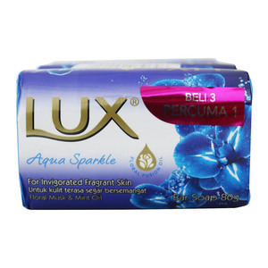 Lux Bar Soap Aqua Sparkle 4 x 80g