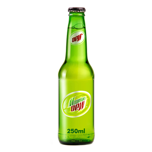Mountain Dew Carbonated Soft Drink Glass Bottle 250ml