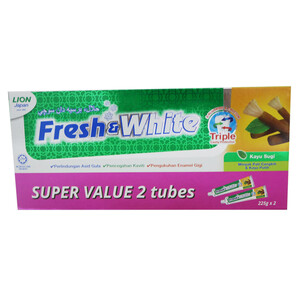 Fresh & White Kaisugi Tooth Paste 2 x 225g + Prem