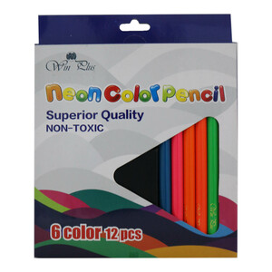 Win Plus Jumbo Colour Pencil 6601 12pcs