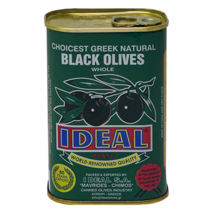 Ideal Whole Black Olives 250g