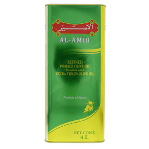 Al Amir Refined Pomace Olive Oil Blended With Extra Virgin Olive Oil 4Litre