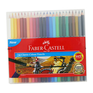Faber Castell Classic Colour Pencil Slim Flexi 24pcs