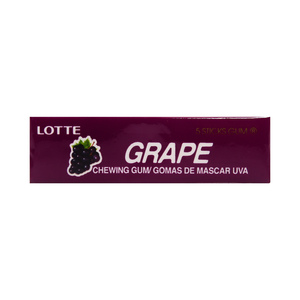 Lotte Chewing Gum Grape Flavour 5pcs