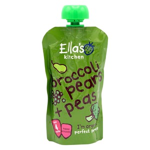 Ella's Kitchen Baby Food Broccoli Pears + Peas 120g