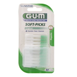 G.U.M Soft Picks + Fluoride Regular 40pcs