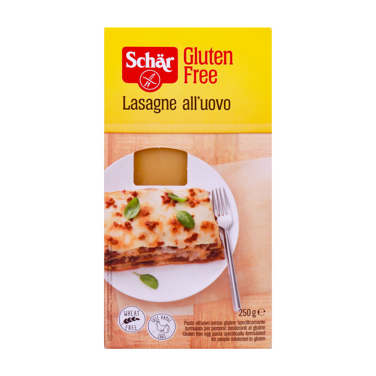 Schar Gluten Free Lasagne Egg Pasta  250g