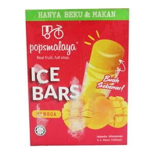 Pops Malaya Ice Bars Mango 5 x 45ml