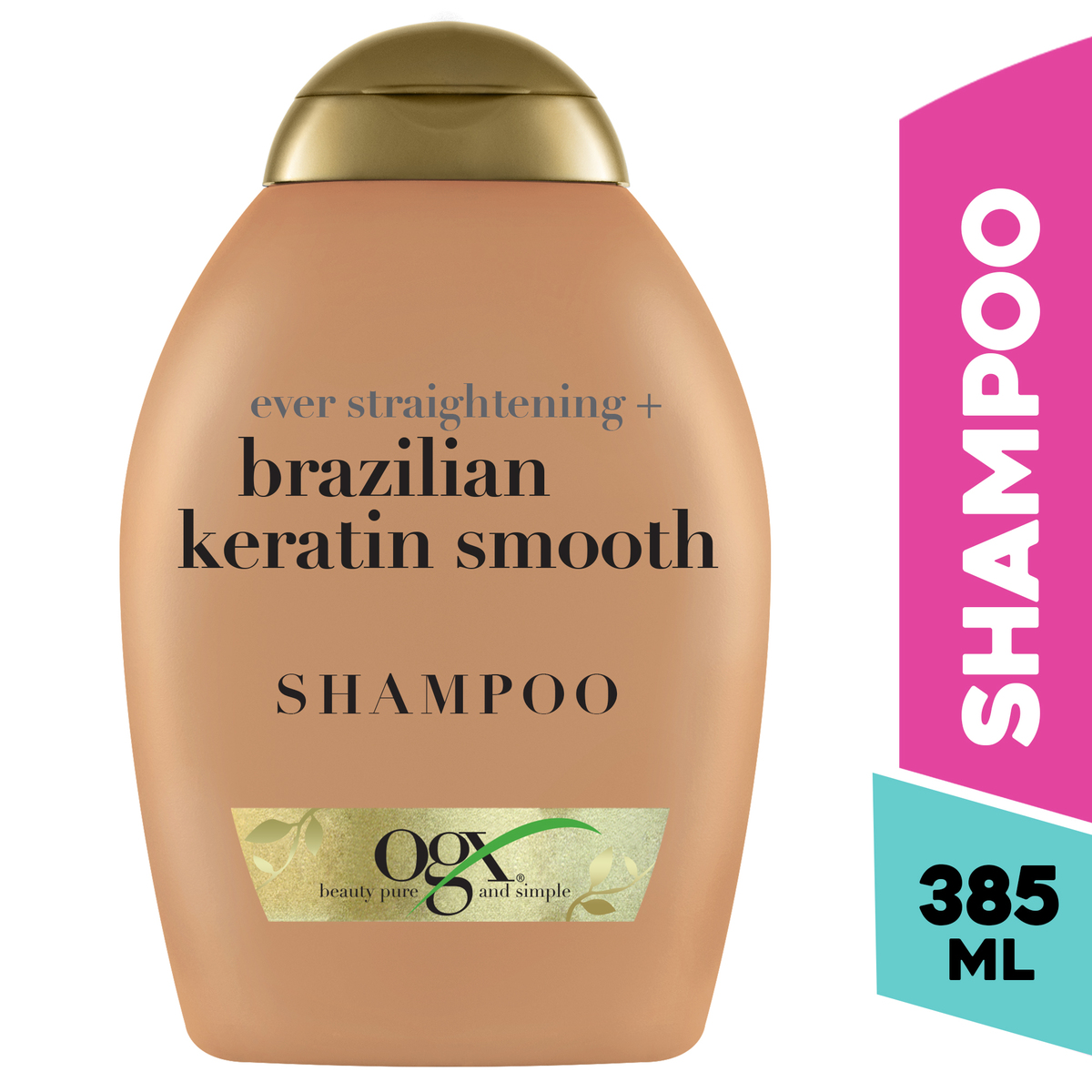 Buy Ogx Shampoo Ever Straightening Keratin Smooth 385ml Online Lulu Hypermarket Ksa