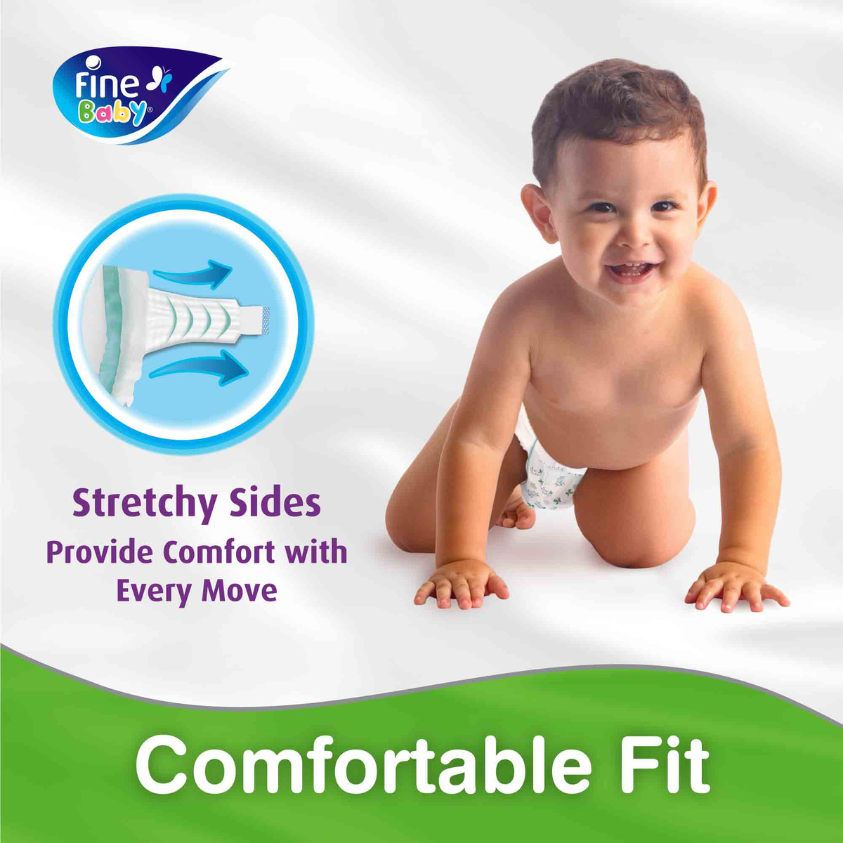 Fine Baby Diapers Size 5 Maxi 11-18kg 26pcs