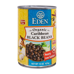 Eden Organic Caribbean Black Beans 425g