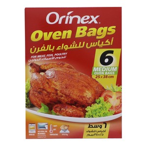 Orinex Oven Bags Medium Size 25 x 38cm 6pcs