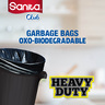 Sanita Club Garbage Bags Oxo-Biodegradable 55 Gallons X-Large Size 84 x 110cm 15pcs
