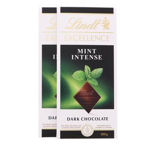 Lindt Excellence Mint Intense Dark Chocolate 2 x 100g