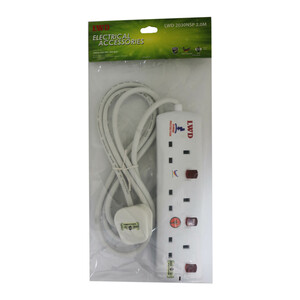 LWD 3Gang Extension Neon+ Surge Protector 2m ACLWS2023