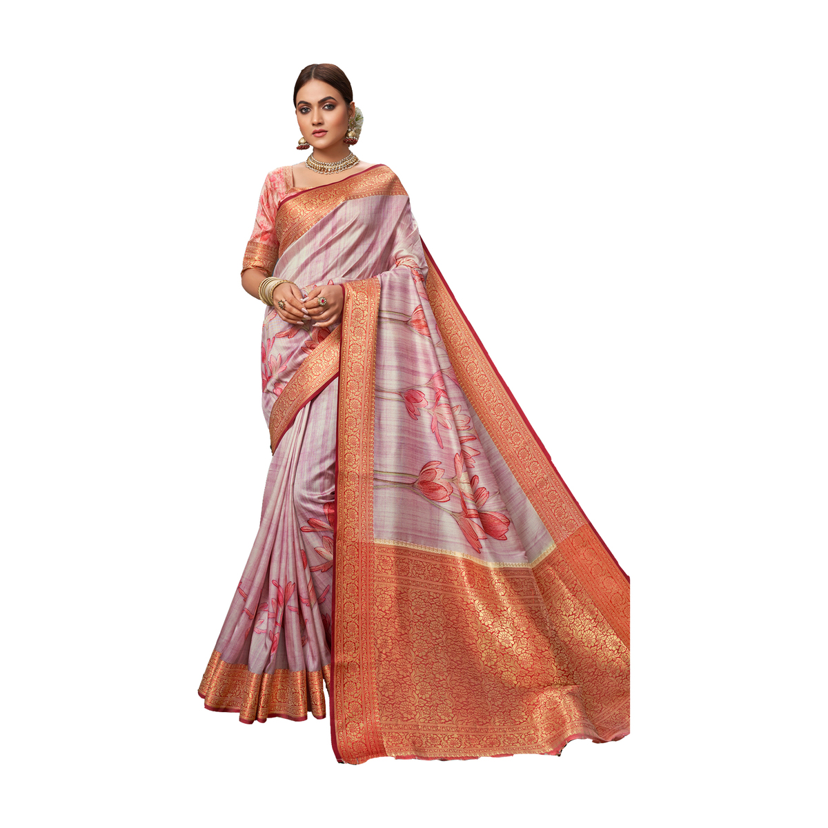 Chitrahaar Catalogue Saree / with blouse/29353