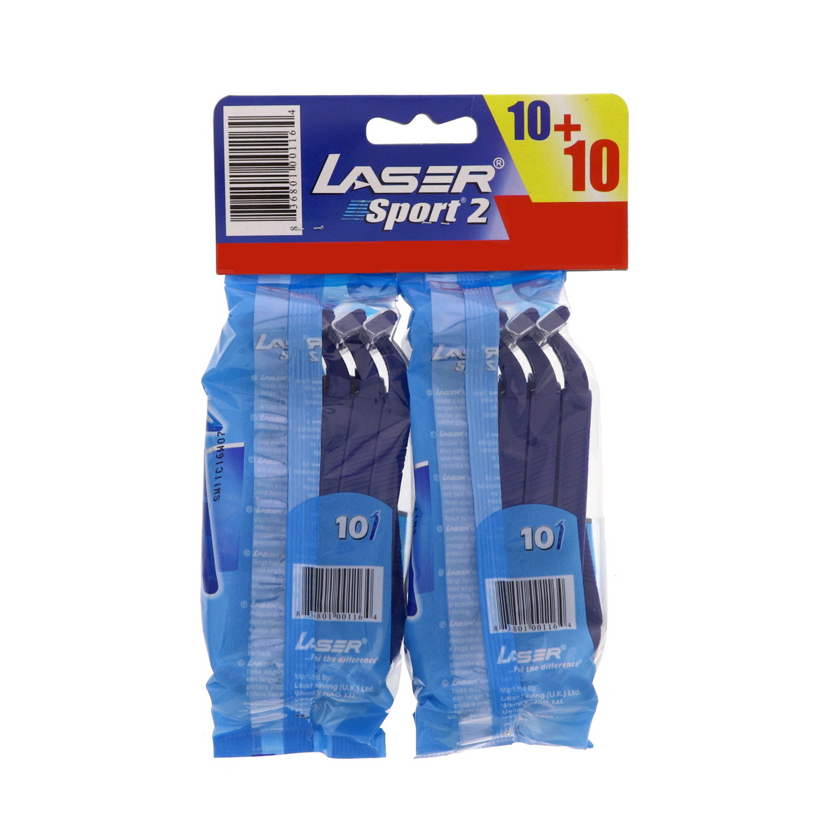 Laser Disposable Razor Sport 2 10+10