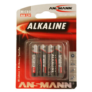 Ansmann Alkaline Red Battery AAA 4pcs LR03