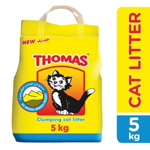 توماس رمل قطط متكتل 5 كيلو