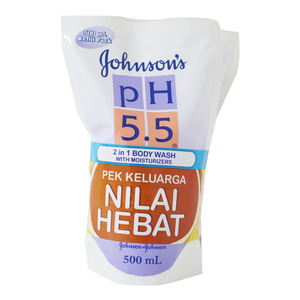 Johnson & Johnson Body Wash pH5.5 2 in 1 2 x 500ml