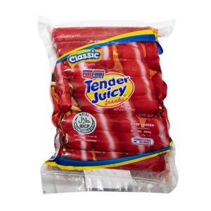 Pure Foods Classic Tender Juicy Franks 500g
