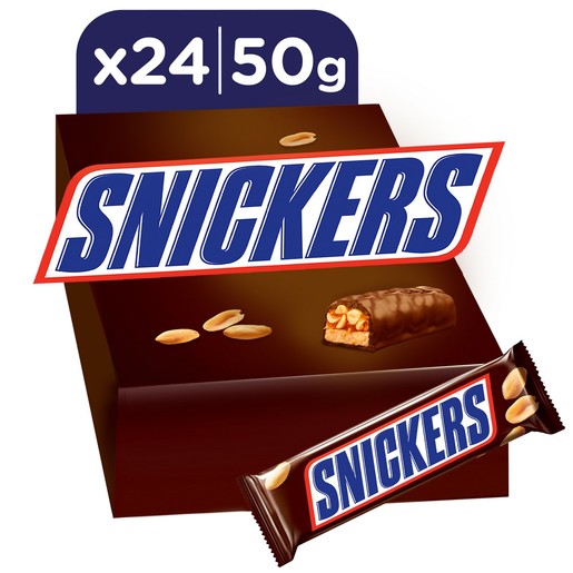 Buy Snickers Chocolate Bar 50g x 24 Pieces Online - Lulu Hypermarket Oman